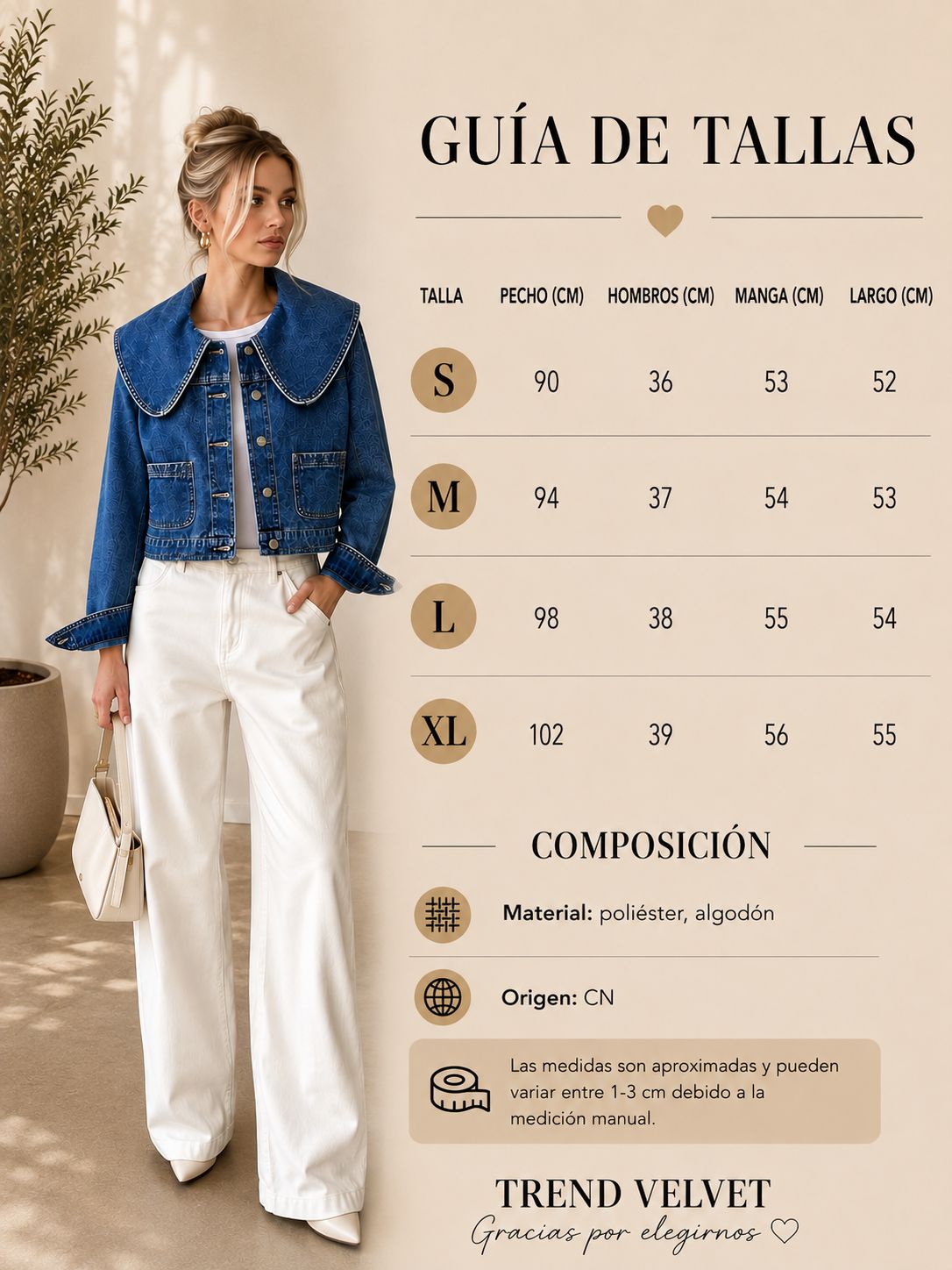 Chaqueta vaquera corta