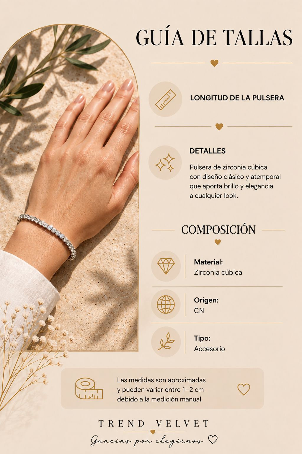 Pulsera de cristales