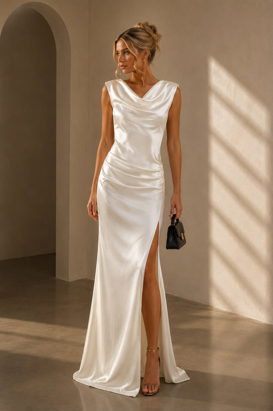 Vestido Largo Satinado