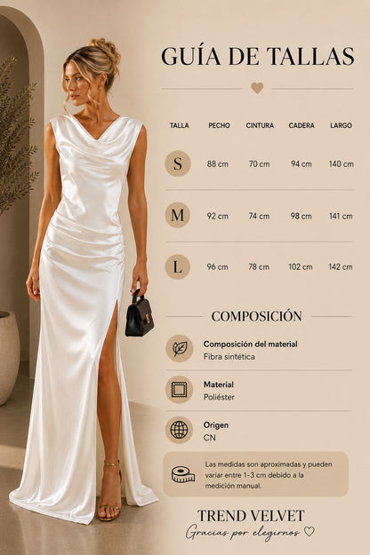 Vestido Largo Satinado