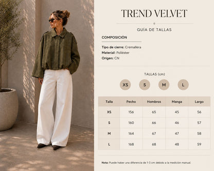 Chaqueta oversize efecto ante