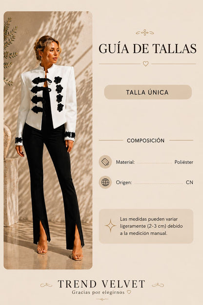 Chaqueta elegante con bordados